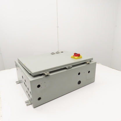 SCE 242008LP 20" x 20" x 8" Electrical Enclosure W/ Backplate & 30A Disconnect