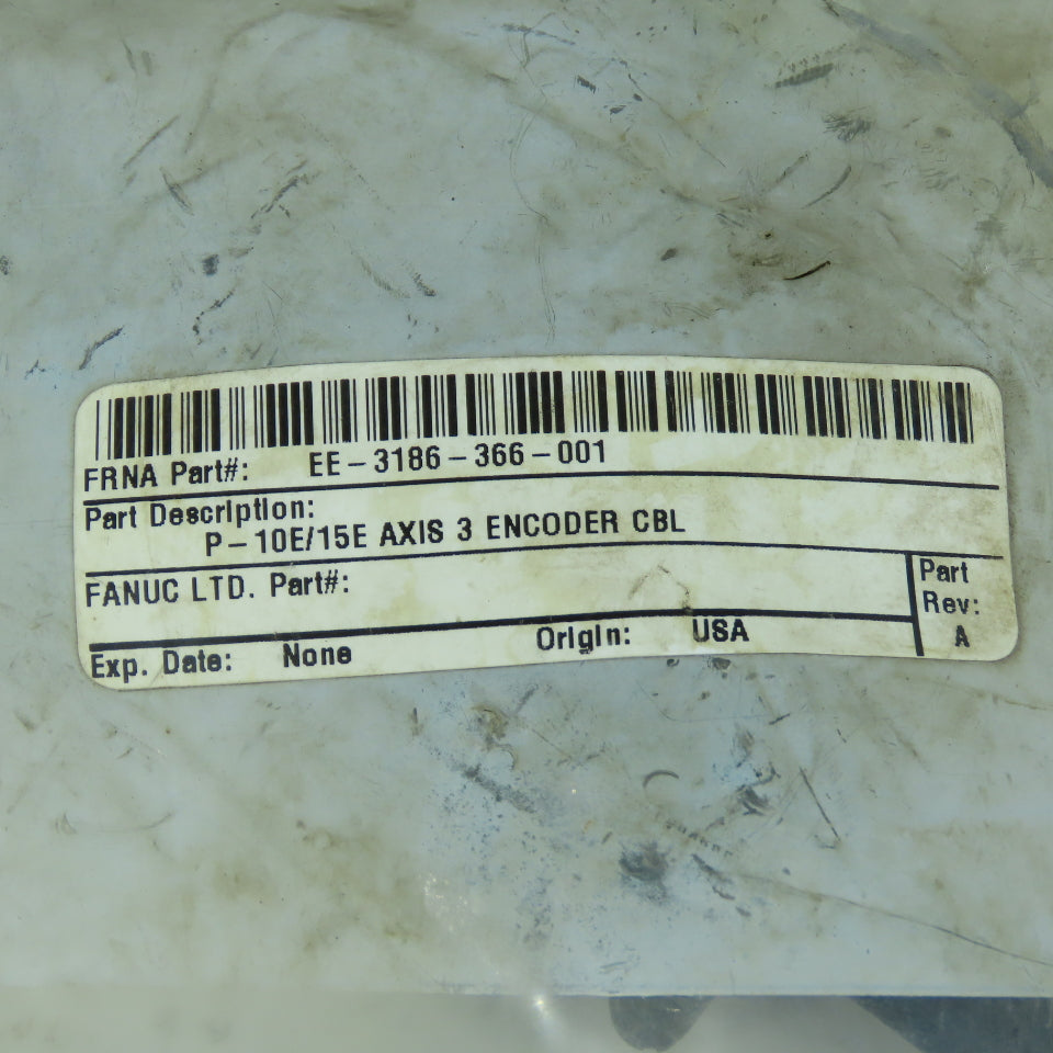 FANUC EE-3186-366-001 P-10E/15E Axis 3 Encoder Cable