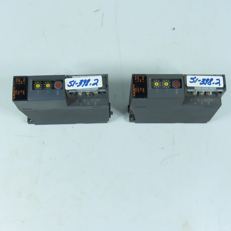 Mitsubishi QJ61BT11 CC-Link MELSEC-Q Master Unit Lot Of 2