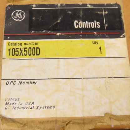 General Electric 105X500D Auxiliary Contact 600V NOS