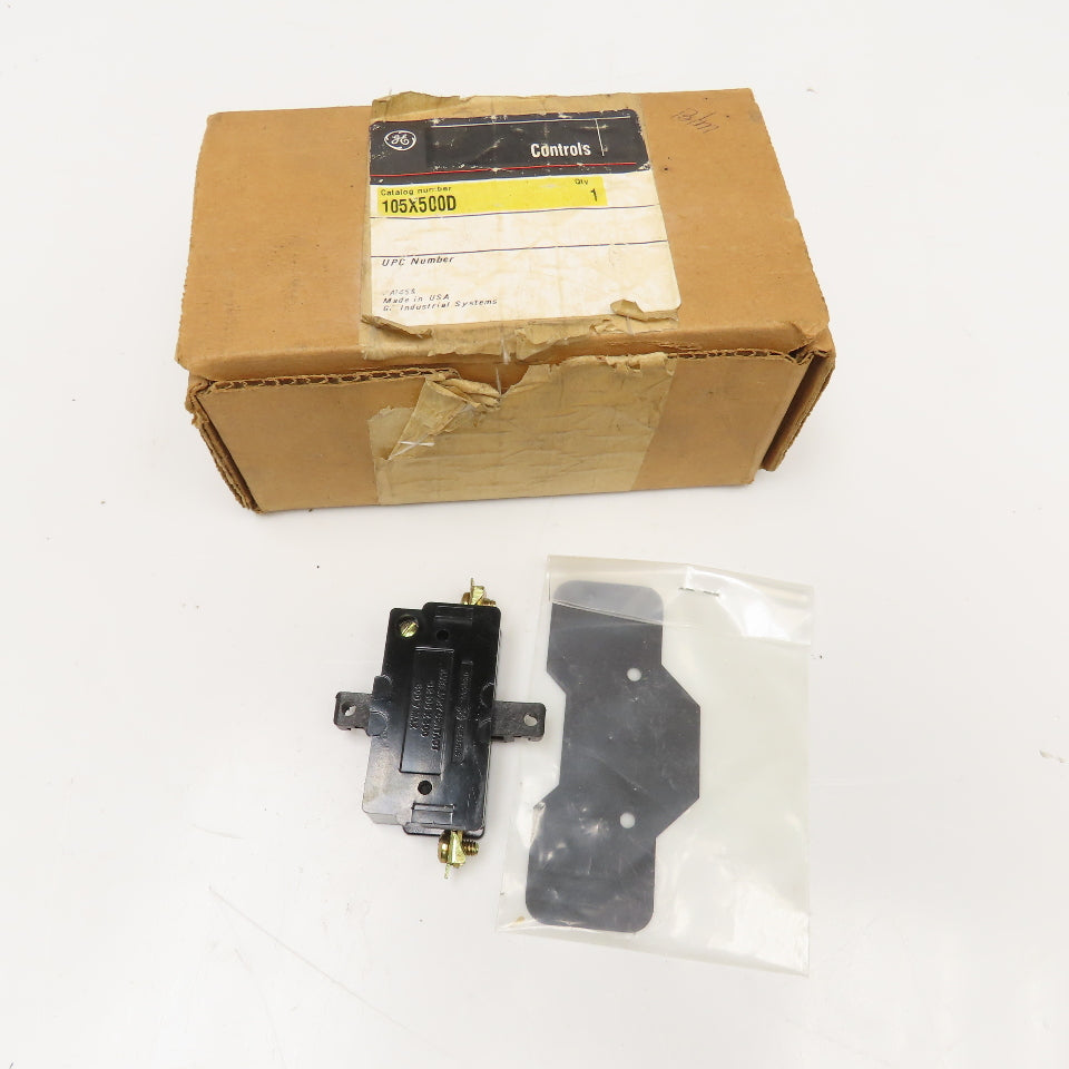 General Electric 105X500D Auxiliary Contact 600V NOS