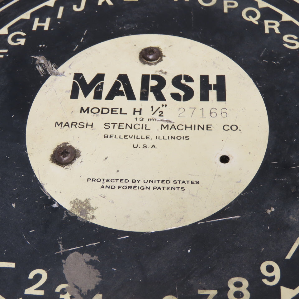 Marsh Model H 1/2" Diagraph Stencil Cutting Machine