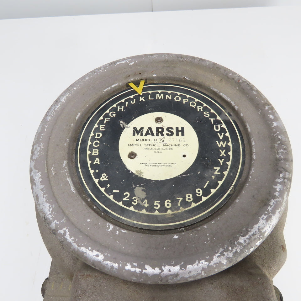 Marsh Model H 1/2" Diagraph Stencil Cutting Machine