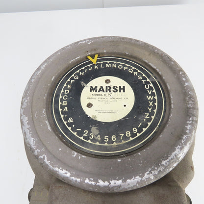 Marsh Model H 1/2" Diagraph Stencil Cutting Machine