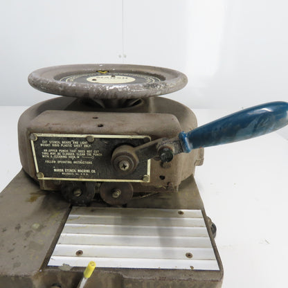 Marsh Model H 1/2" Diagraph Stencil Cutting Machine