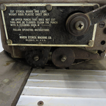 Marsh Model H 1/2" Diagraph Stencil Cutting Machine