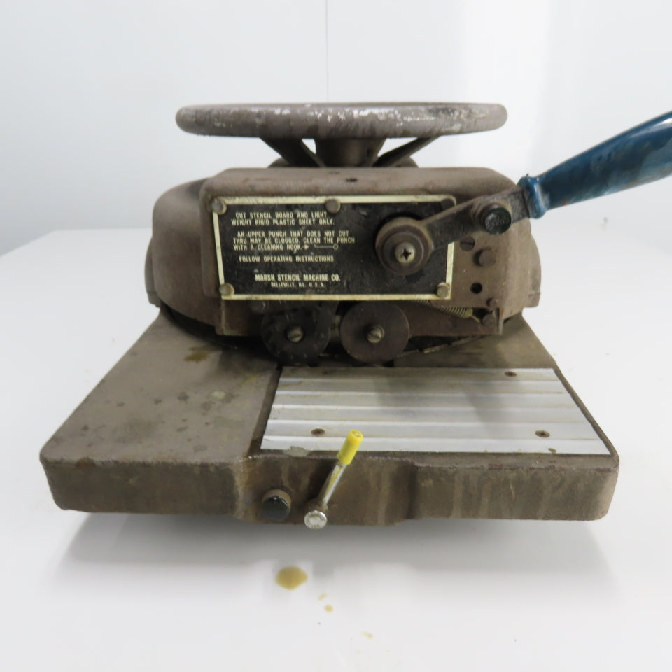 Marsh Model H 1/2" Diagraph Stencil Cutting Machine