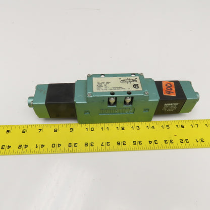Numatics 123SS500K 5/3 Position Double Solenoid Pneumatic Valve 120V Coil