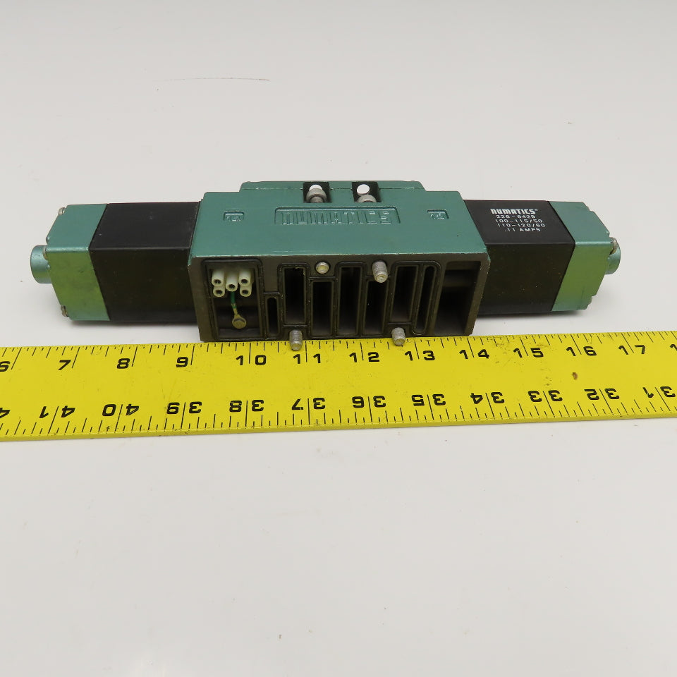 Numatics 123SS500K 5/3 Position Double Solenoid Pneumatic Valve 120V Coil