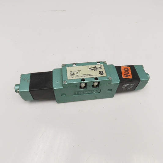 Numatics 123SS500K 5/3 Position Double Solenoid Pneumatic Valve 120V Coil