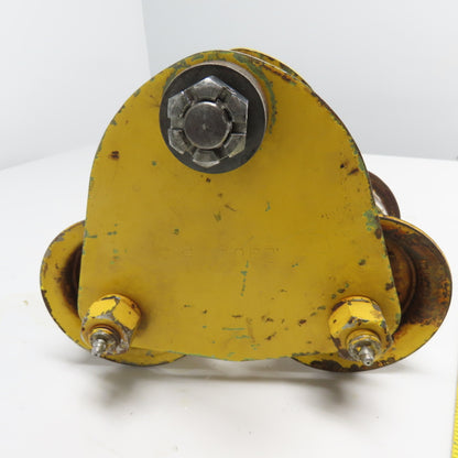 1 Ton 2000LB Push/Pull Hoist Beam Trolley 3" To 5-1/2" Flange