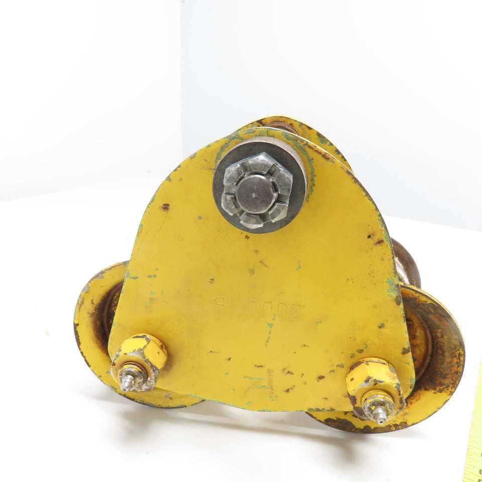 1 Ton 2000LB Push/Pull Hoist Beam Trolley 3" To 5-1/2" Flange