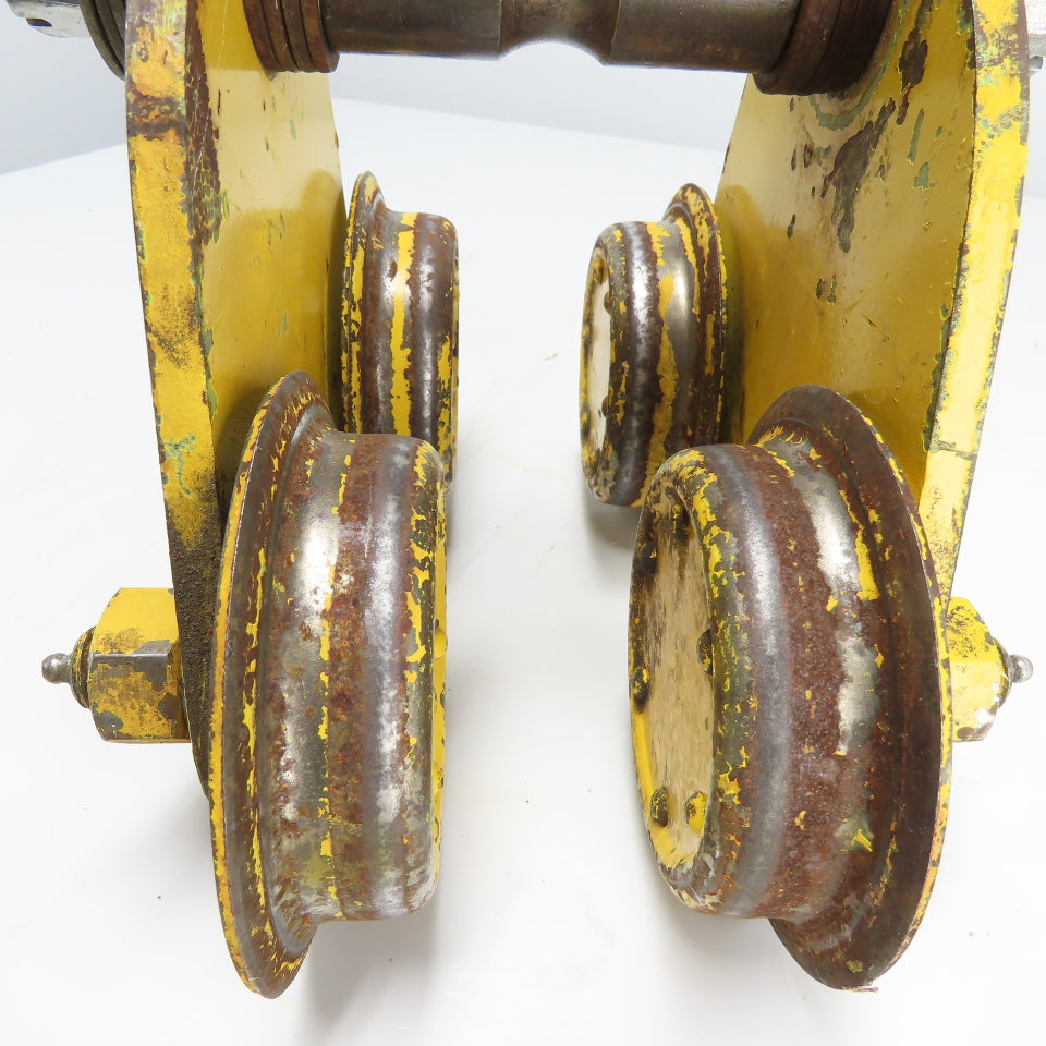 1 Ton 2000LB Push/Pull Hoist Beam Trolley 3" To 5-1/2" Flange