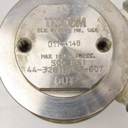 Tescom 44-3261H283-607 1/2" NPT Stainless Steel 500PSI Pressure Regulator