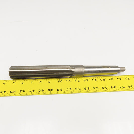 1-1/2" Diam. Reamer 10 Flute MT4 Tapered Shank 13" OAL