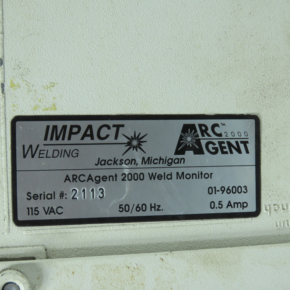Impact Welding ARCAgent 2000 01-96003 Arc-Weld Monitor System 120V