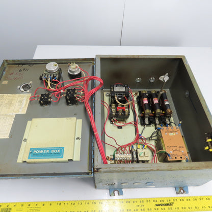 Roto Finish Timer Control Panel Station 3Ph 20"x16"x9"