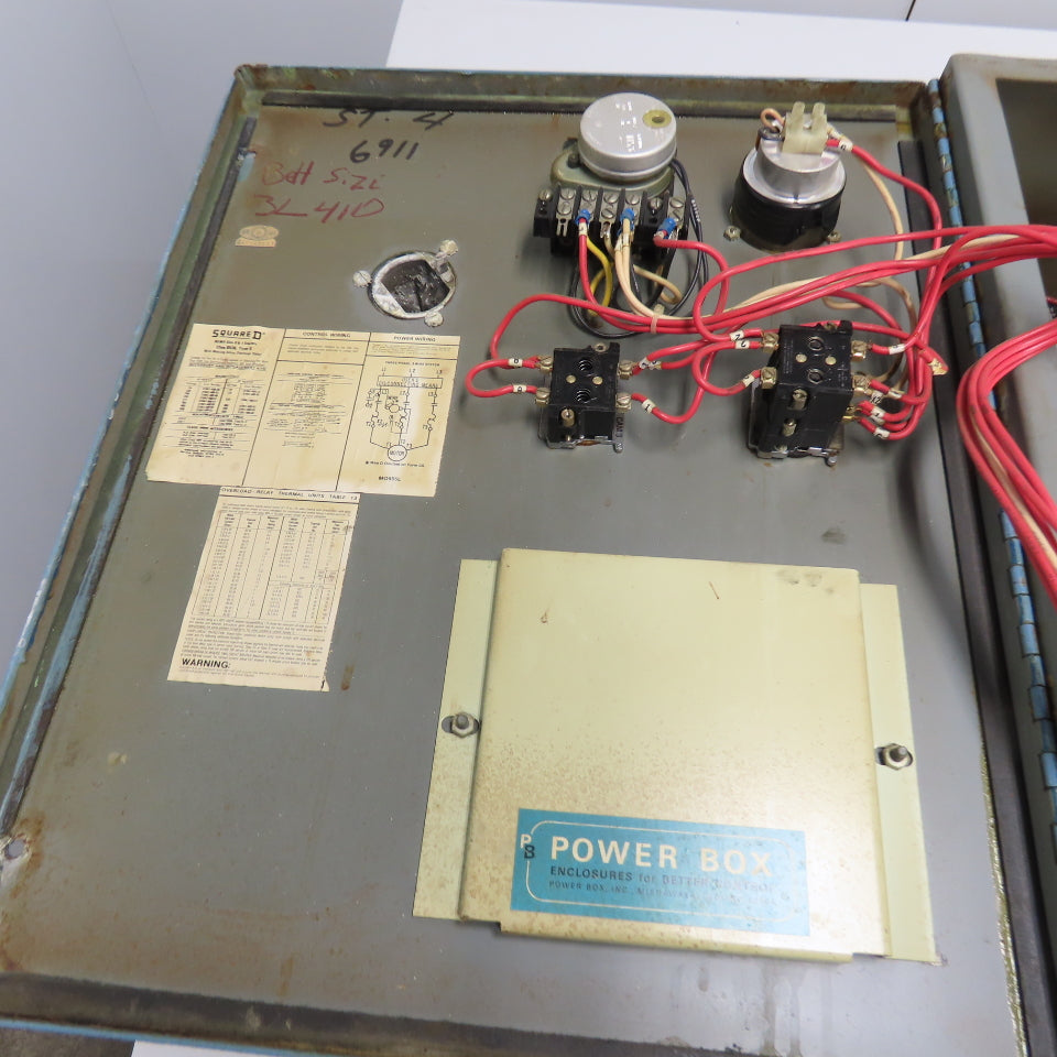 Roto Finish Timer Control Panel Station 3Ph 20"x16"x9"