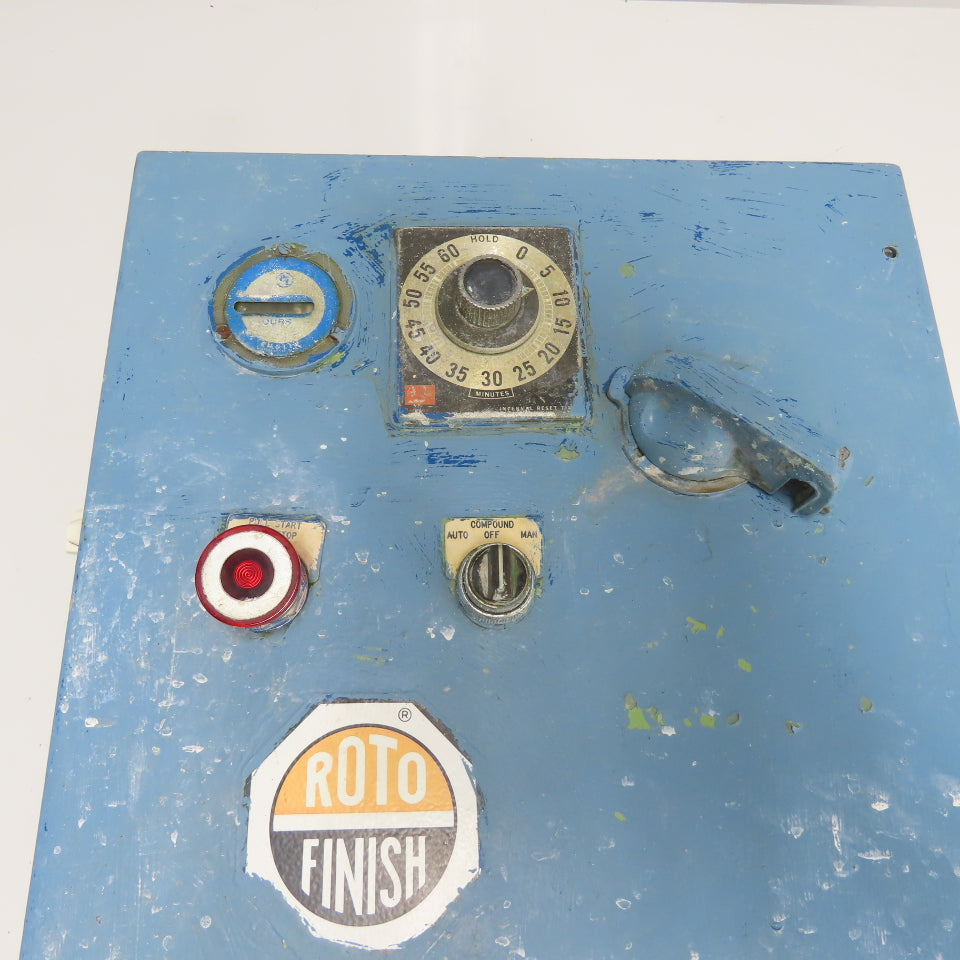Roto Finish Timer Control Panel Station 3Ph 20"x16"x9"