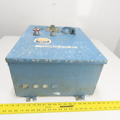 Roto Finish Timer Control Panel Station 3Ph 20"x16"x9"