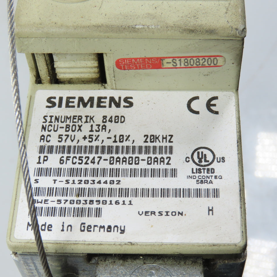 Siemens 6FC5247-0AA00-0AA2 Sinumerik 840D NCU-Box 13A Ver H