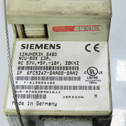 Siemens 6FC5247-0AA00-0AA2 Sinumerik 840D NCU-Box 13A Ver H