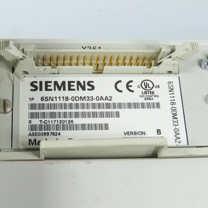 Siemens 6SN1123-1AA00-0EA2 Simodrive Ver A LT-Modul INT 160A 6SN1118-0DM33-0AA2