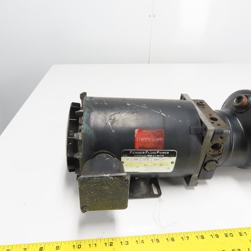 Fenner Fluid Power 678R6084M-UW Hydraulic Pump 2HP AC Motor 230/460V 3Ph Tested