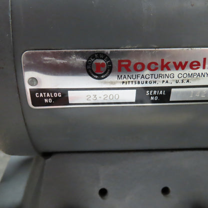 Rockwell 23-200 Vintage 7" Pedestal Grinder 1/2Hp 208-220/440V 3Ph 3450RPM
