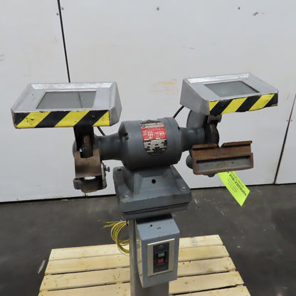 Rockwell 23-200 Vintage 7" Pedestal Grinder 1/2Hp 208-220/440V 3Ph 3450RPM
