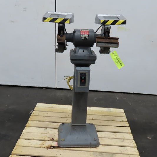 Rockwell 23-200 Vintage 7" Pedestal Grinder 1/2Hp 208-220/440V 3Ph 3450RPM