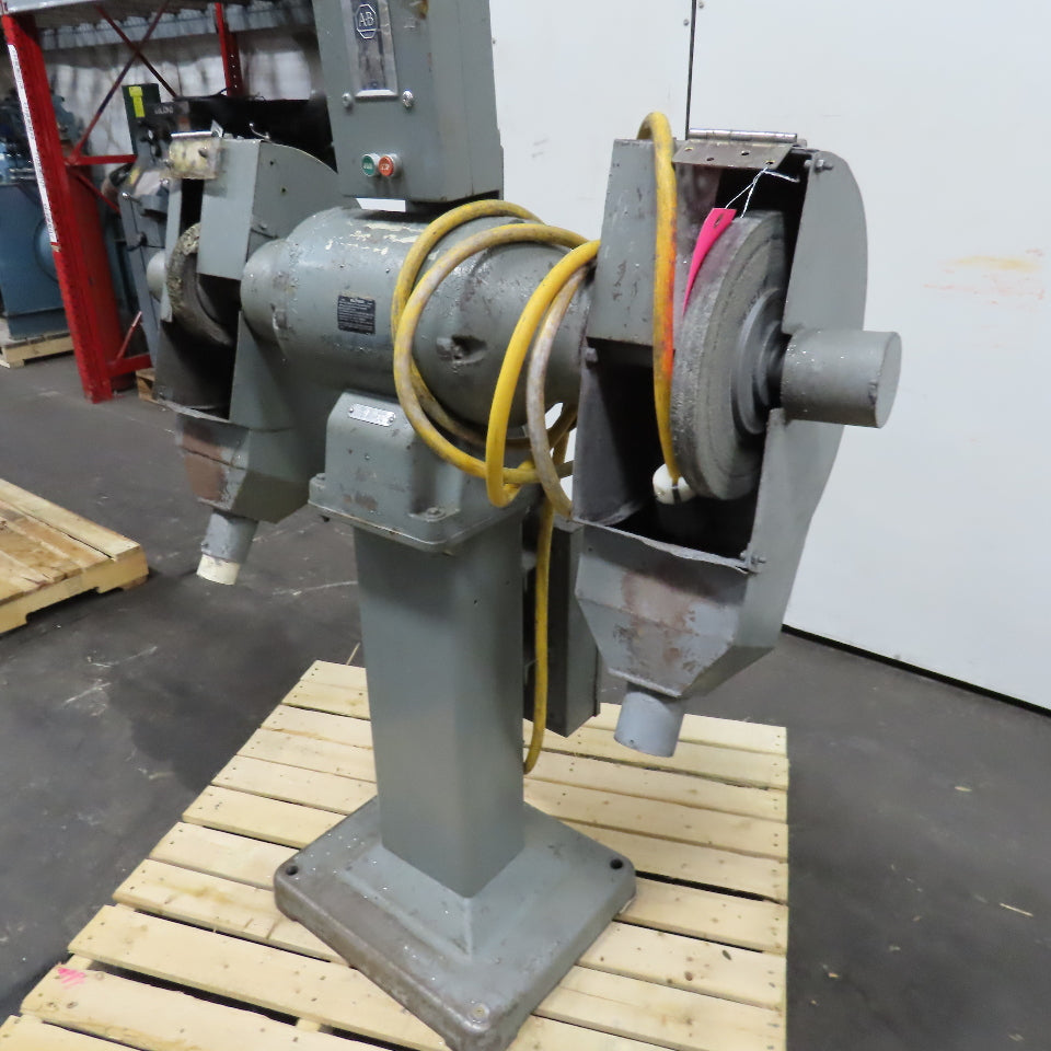 12" Pedestal Buffer Polishing Grinder 480V 3Ph 2 Sided