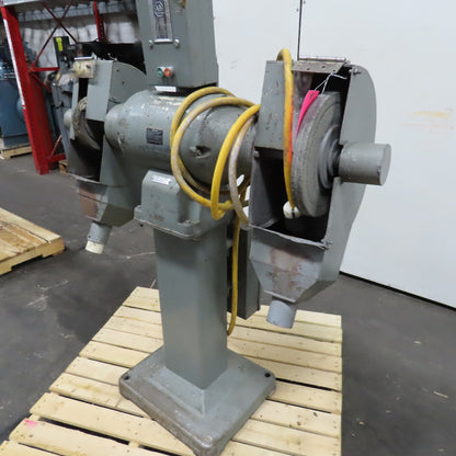 12" Pedestal Buffer Polishing Grinder 480V 3Ph 2 Sided