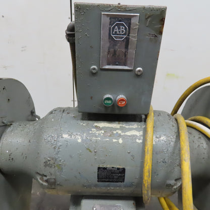 12" Pedestal Buffer Polishing Grinder 480V 3Ph 2 Sided