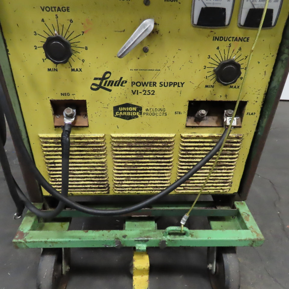 Linde Union Carbide VI-252 250A DC Welder Power Supply 208-230/440V 3Ph 37VDC
