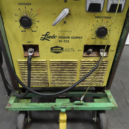 Linde Union Carbide VI-252 250A DC Welder Power Supply 208-230/440V 3Ph 37VDC