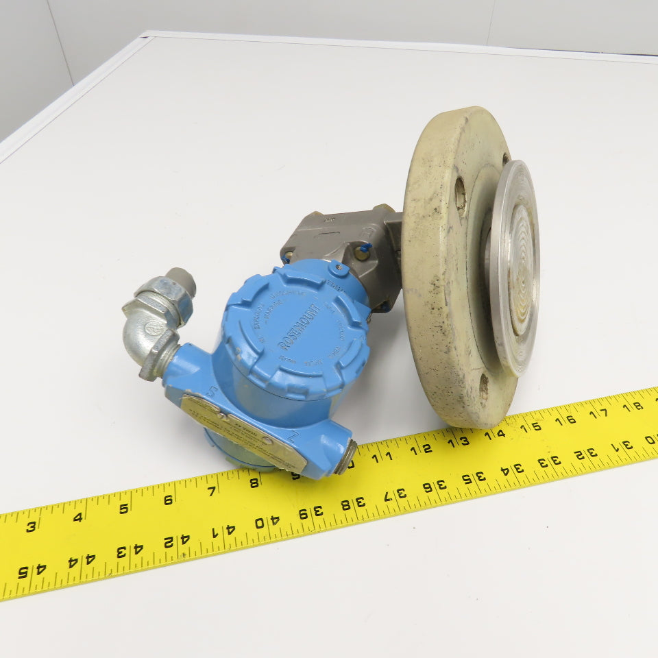 Rosemount 3051L3AA0AD21AA 3" Flange Mount Pressure Transmitter 285PSI 10.5-55VDC