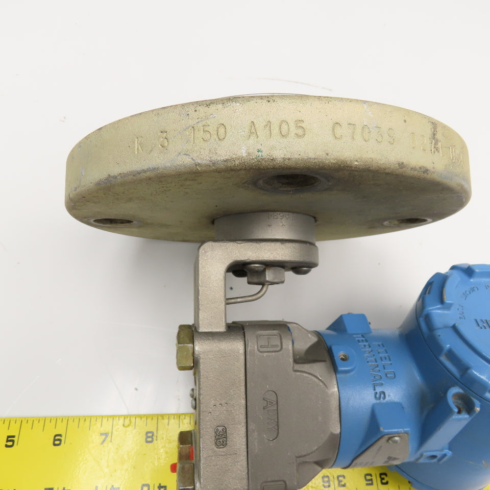 Rosemount 3051L3AA0AD21AA 3" Flange Mount Pressure Transmitter 285PSI 10.5-55VDC
