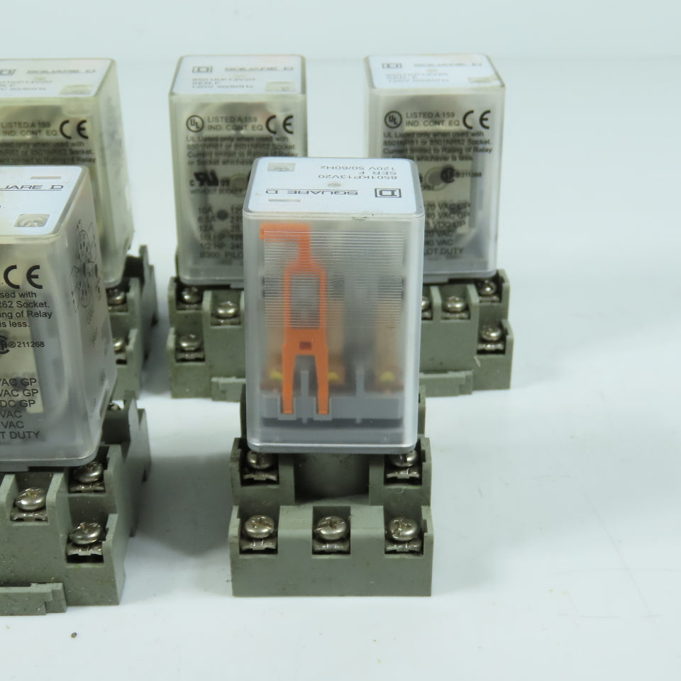 Square D 8501KP13V20 Plug-In General Purpose Relay 120V Lot Of 9