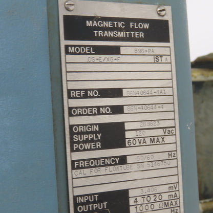 Foxboro CS-E/XG-F Magnetic Flow Transmitter 120VAC
