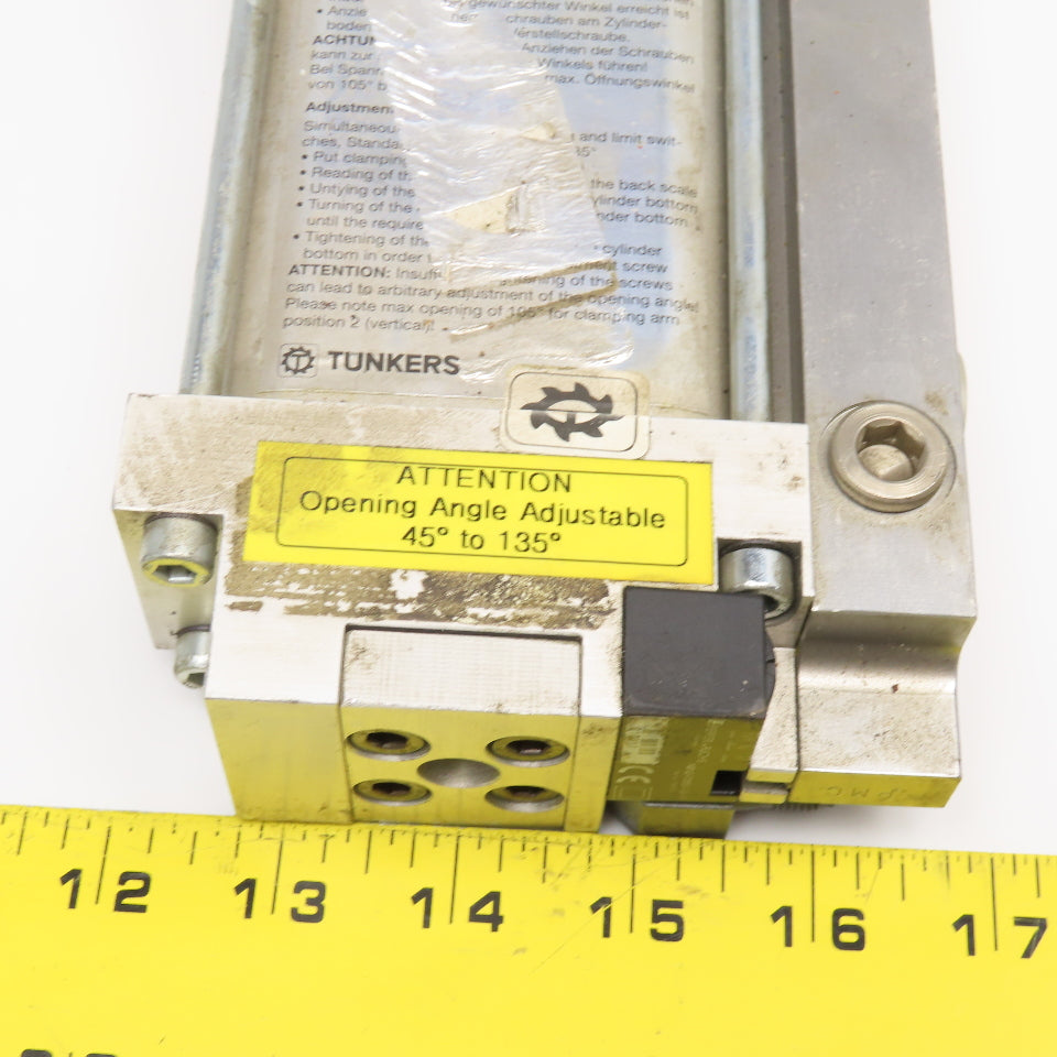 Tunkers V 50 A10 T01 Vario Clamp Cylinder 45-135° Adjustable Open