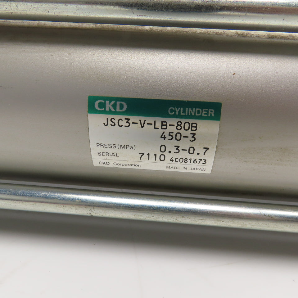 CKD JSC3-V-LB-80B-450-3 80mm Bore 450mm Stroke Pneumatic Brake Cylinder