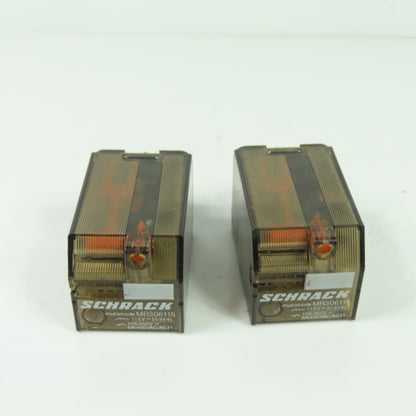 Schrack MR306115 Relay 115V 10A 50/60Hz Lot Of 2