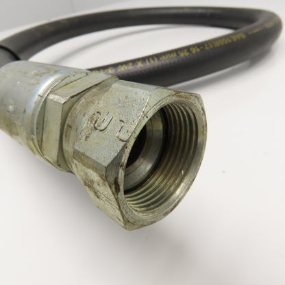 Parker 1" (-16) JIC Female Swivel Fitted Hydraulic Hose Assembly 3000PSI 67"