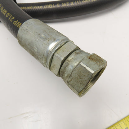 Parker 1" (-16) JIC Female Swivel Fitted Hydraulic Hose Assembly 3000PSI 67"