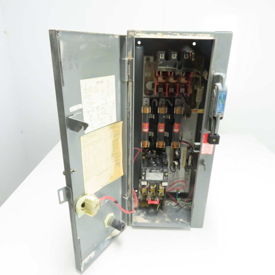 Square D SCG 14 Class 8538 Combination Starter Disconnect Switch 30A