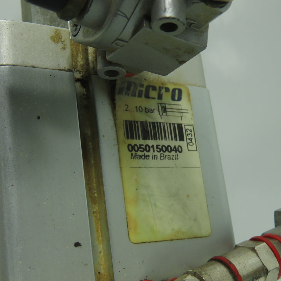 Micro 0050150040 Double Act. Pneumatic Cylinder 10Bar 40mm Stroke