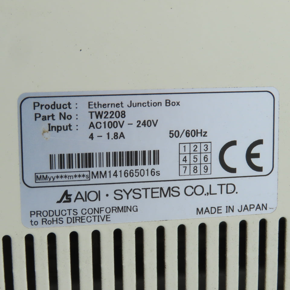 Aioi Systems TW2208 Controller Power Supply 100-240VAC Input TW2201 TW2191