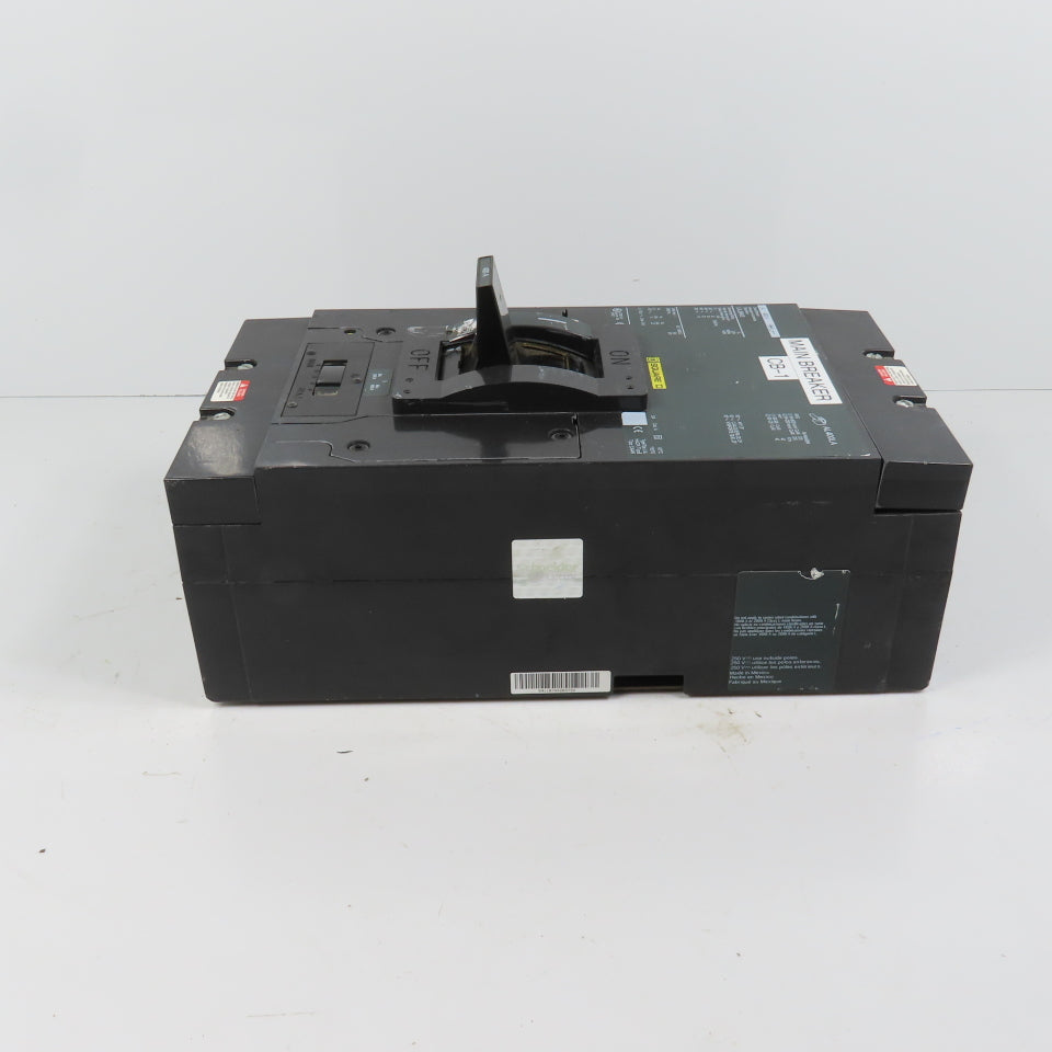 Square D LAL36400 3-Pole 400A Circuit Breaker 600VAC Max Type LAL (Clean)