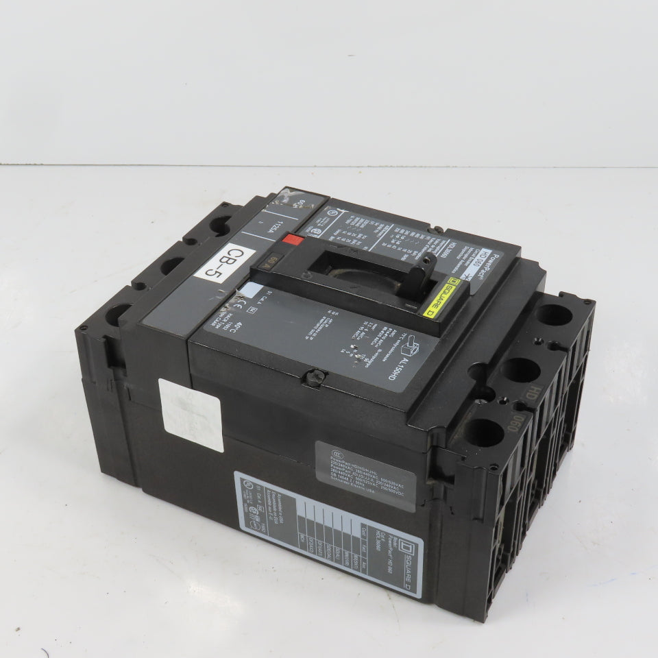 Square D HDL36060 PowerPact 3-Pole 60A Circuit Breaker 600VAC Max HD 060 (Clean)